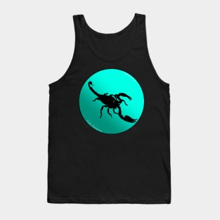 Scorpion Bright Light Blue Gradient Tank Top